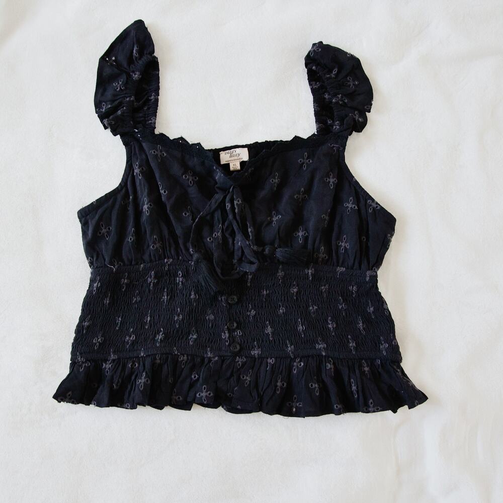 Dizzy Lizzy y2k babydoll crop top size XL